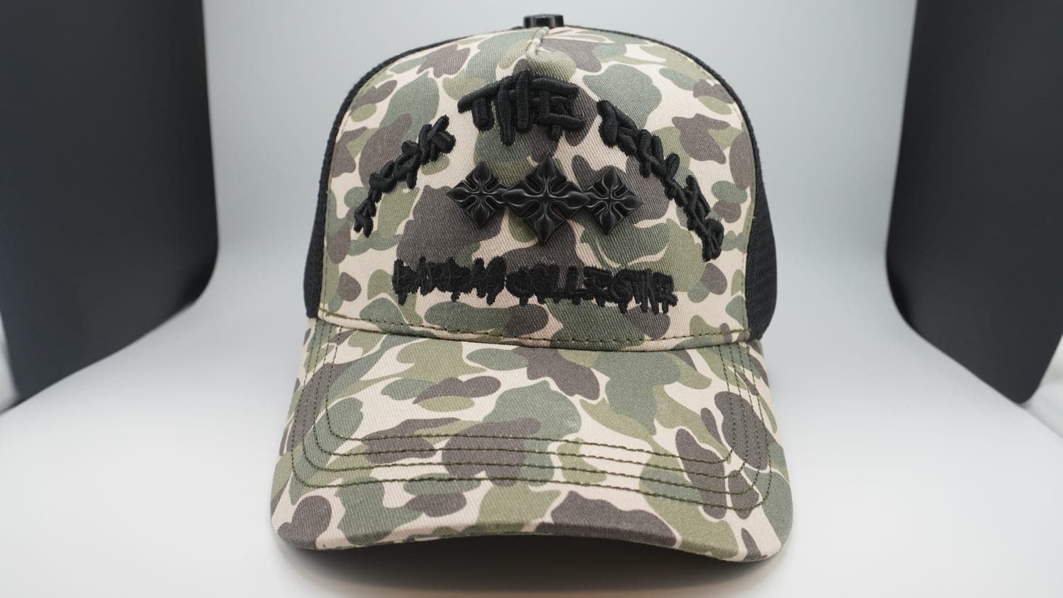 Gorra Camo negra mesh