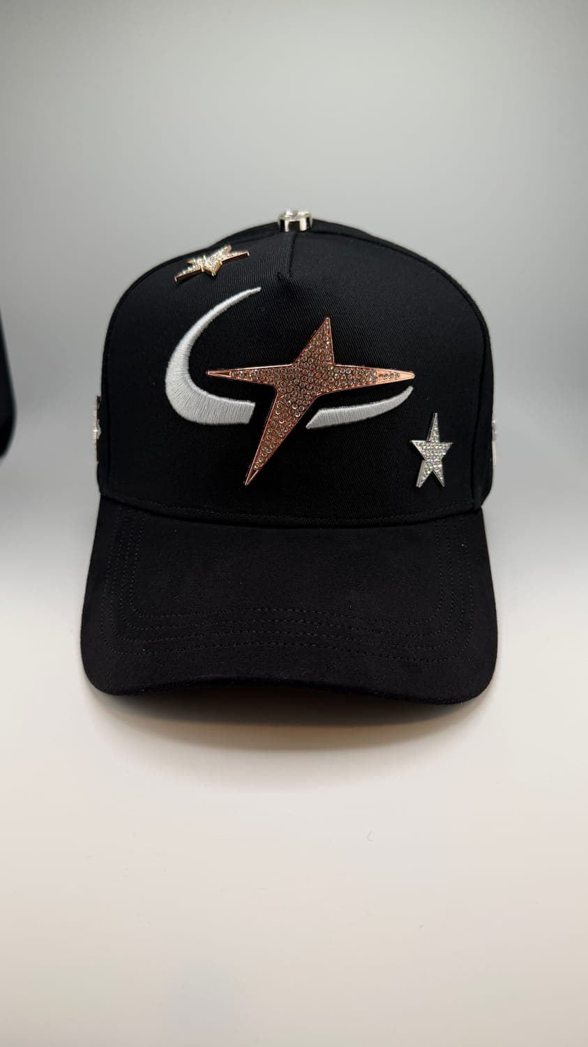 Gorra estrella swoosh cobre negra