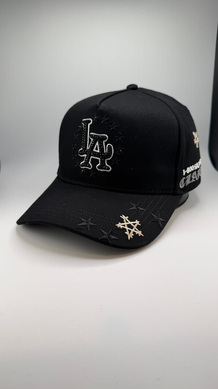 Gorra LA Dandy estrellas negra